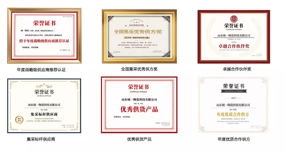 统一科技荣誉奖牌展示图